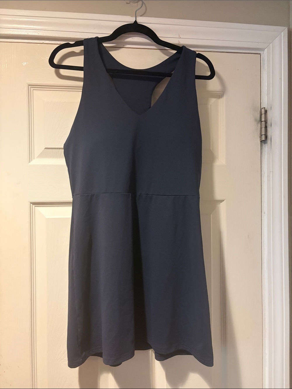 Women's Sleeveless V-Neck Dress in Navy XL